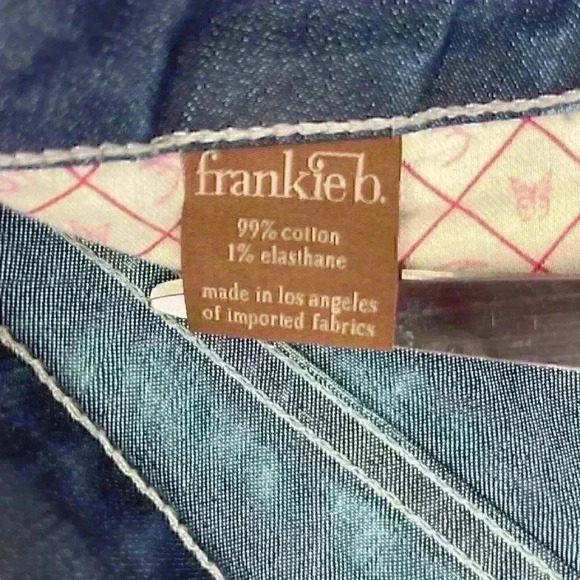 Frankie B. Womens Size 28 Tie Dye Jeans Low Rise Medium Wash - Picture 4 of 7